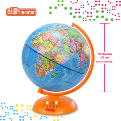 Globe for Kids: 3-in-1 World Globe with Illuminated Star Map and Built-in Projector