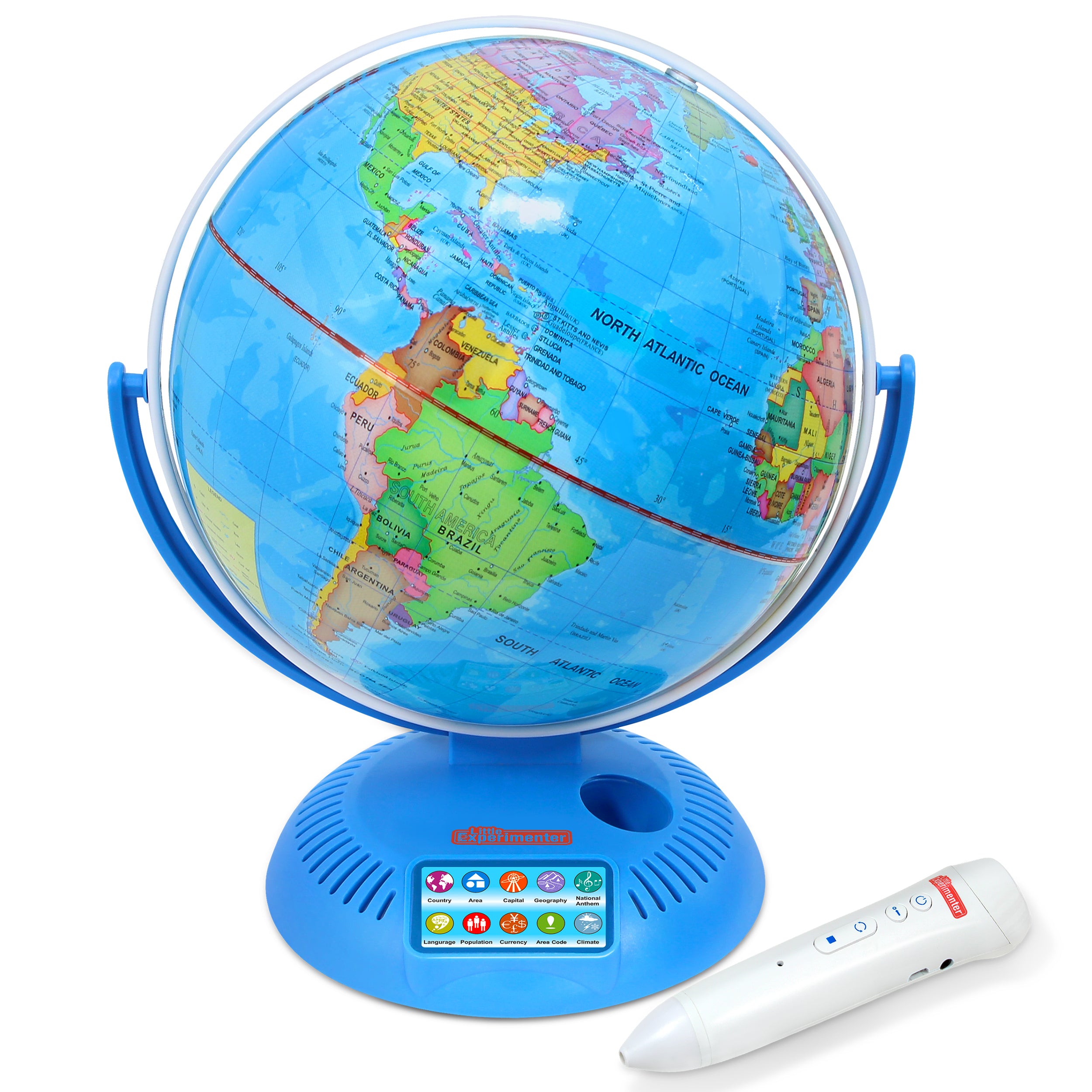 Interactive World Globe with Stand and Smart Pen